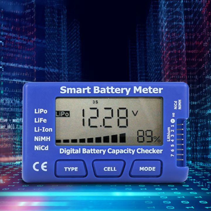5‑In‑1 Intelligent Digital Battery Meter Battery Capacity Checker with ...