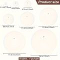 8pcs Acrylic Sewing Templates Clear Rulers Round Patterns Embroidery Drawing Template Quilt Stitch  for Cutting and Design. 