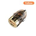 120W Transparent Invisible Pull Ring Car Charger USB Type C Fast Charging QC3.0 PD Phone Charger for iPhone  . 
