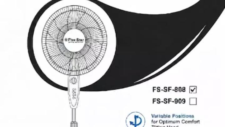 New Five Star Stand Fan 16 Inch 5 Blades