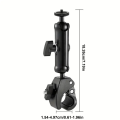 Starlink Bracket Adjustable 360° Rotation Grip Bracket for Starlink Mini Accessory Windproof Outdoor Satellite Antenna Bracket.