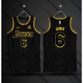 Lakers James Black Mamba Basketball Jersey Men. 