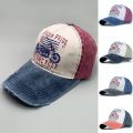 Fashion Trend Printing Motorcycle Truck Caps Washed Cotton Baseball Cap Mens Sun Hat Hip Hop Caps Cool Outdoor Hats.
