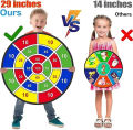 Sticky Ball Sports Toy Large Dart Target Plate Board Family Interactive Game Educational Arithmetic Indoor Outdoor Fun Party Pla. 