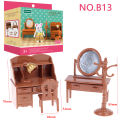 Forest Animal Family Dollhouse Furniture 1/12 Miniature Toys Girl Dolls Accessories Bedroom Bathroom Dollhouse Kit For Dolls.