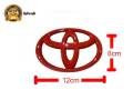 * Value promotion * Toyota red logo sign size 12- 13- 14- 15- 16 -17 19 cm, 1 item *. 