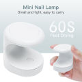 MEET ACROSS Nail Dryer MINI USB UV LED Lamp Nail Art Manicure Tools 60S Fast Drying Curing Light for Gel Polish. 