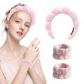 3Pcs Fashion Microfiber Washing Wristbands Scrunchies Puffy Headband Spa Bubble Headband for Washing Face Makeup Shower Skincare. 
