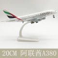 Airplane Airbus 20CM Alloy Aircraft Model Emirates Airbus A380 Resin Airplane Model For Friends Toy Plane For Children.