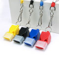 4pcs Seedless Whistle Basketball Soccer Sports Training Referee Whistle with Lanyard Mouthguard Whistle. 