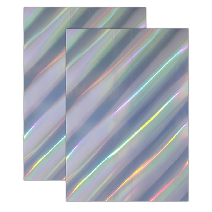 10 Sheets Holographic Laser Printable Vinyl Sticker Paper - A4(8.3×11.7 Inch), Waterproof & Self-Adhesive Inkjet Printable Paper