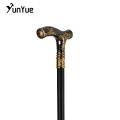 Black Gold Bears Metals Carving Walking Cane Gentleman Collections Fashion Elegant Walking Stick Cosplay Film Props Party Cane.