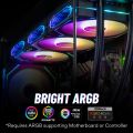 PRISM 4 PRO ARGB CPU Fan 4PIN PWM Silent Chassis Fan 120mm Infinite Mirror 5V 3PIN Motherboard Light Sync Case Cooler Fan. 