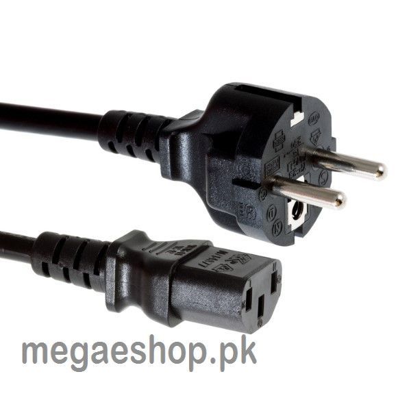 COMPUTER POWER SUPPLY CABLE - EU STANDARD C13 POWER CORD FOR PC