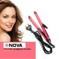 NOVA Hair Straightener & curler /  NOVA 2 in 1 Hair Beauty Set. 