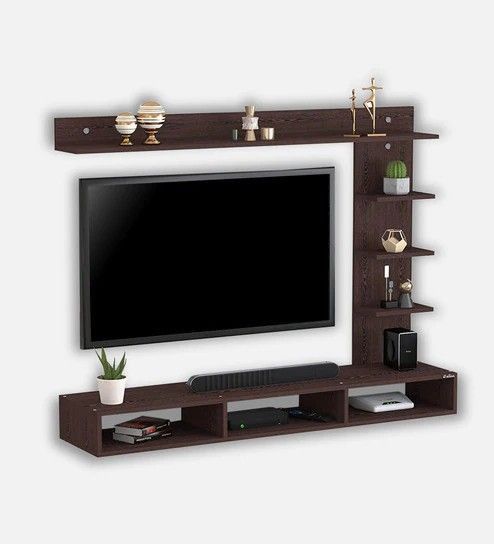 Wall Mount Unit/TV Stand/LCD Cabinet/ Entertainment Unit/Set Top Box Stand (White) (Ideal for 43 Inch)(D.I.Y)