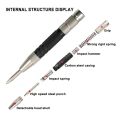 2PC Black and White Center Punch 128mm Automatic Spring Locator 155mm Glass Striker Punch Positioning Punching Tool Accessories.