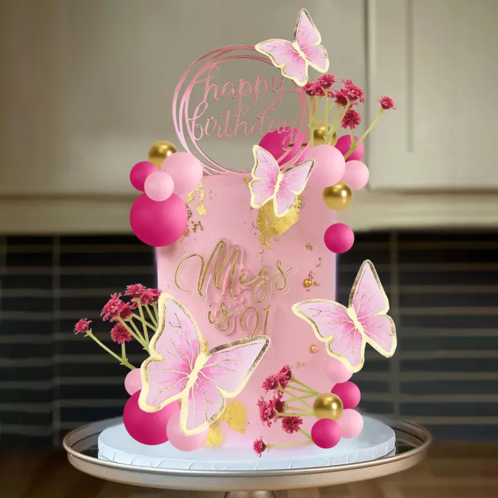 Pink%20Purple%20Balls%20Cake%20Toppers%20Butterfly%20Cake%20Decorations%20Happy%20Birthday%20Cake%20Topper%20for%20Wedding%20Baby%20Shower%20Birthday%20Flower%20The%20-%20Image%205