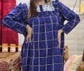 Full Sleeve Pure Cotton Neck Embroidery Maxi For Women.