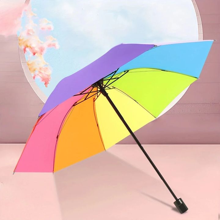 1pc%20-%20Rainbow%20Wonder%20-%20Portable%20Three-%20fold%20Umbrella%20with%20Short%20Handle,%20%20Foldable%20Design%20for%20Effortless%20Style%20and%20Protection%20-%20Image%204
