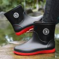 Waterproof Rubber Rain Fishing Shoes Men Rain Boots Washing Outdoor Non-slip Durable Rain Shoes for Men зимние сапоги мужские. 