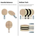 Loki RXTON R-Series 5/6/7 Star Table Tennis Racket Carbon Balance Offensive Ping Pong Racket Professional Hollow Handle. 