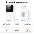 Tuya WiFi Video Doorbell Wireless HD Camera IR Alarm Security Smart Home Door Bell WiFi Intercom for Home. 