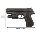 Glock17 BB Toy Gun – Compact Spring-Powered Pistol with 6mm Plastic Bullets for Kids & Boys | Pull-Back Action Realistic Blaster for Outdoor Shooting Games, Target Practice & Roleplay | Safe Toy Gun for Ages 8+. 