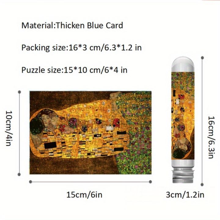 150pcs%20Mini%20Test%20Tube%20Puzzle%20The%20Kiss%20Gustav%20Klimt%20Famous%20Painting%20Funny%20Educational%20Game%20Wall%20Display%20Birthday%20Festival%20%20-%20Image%203