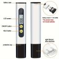 1PC Black White TDS Testing Pen Household Water Testing Pen Water Quality Testing Tool Hardness Impurity Detector. 