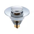 Basin Sink Drain Waste Pop Up Drain Stopper Push Button Bathroom Faucet Accessories. 