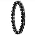 Black Beads Bracelet | Black Beads Strectchable Bracelet For Boys & Girls | Black Bracelet | Trending Bracelets | Black Colour Bracelet For Boys | Fashinable Black Bracelet |. 