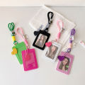 Hot Sales Cute Girl Fashion Solid Color 3In Idol Photo Storage Card Holder Student Bus Card Campus Card Pendant Card Sleeve . 