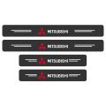 Car Door Plate Carbon Fiber Threshold Protector Sticker For Mitsubishi ASX Lancer Pajero Outlander L200 EVO Lancer Car Styling. 