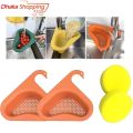 Multifunctional Sink Strainer Colander - Saddle-Shaped Mesh Drain Basket for Kitchen Waste, Vegetables & Fruits, Corner Use. 
