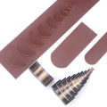 10pc Half Circle Punching Die, Belt Tail Puncher, Leather Bag Shoulder Tail Punching Tool, C-Type Hole Cutting Die Head Mold.