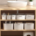 WORTHBUY Multifunctional Plastic Storage Box With Handle Desktop Organizer For Food Bathroom Kitchen Cabinet Storage Organizer.