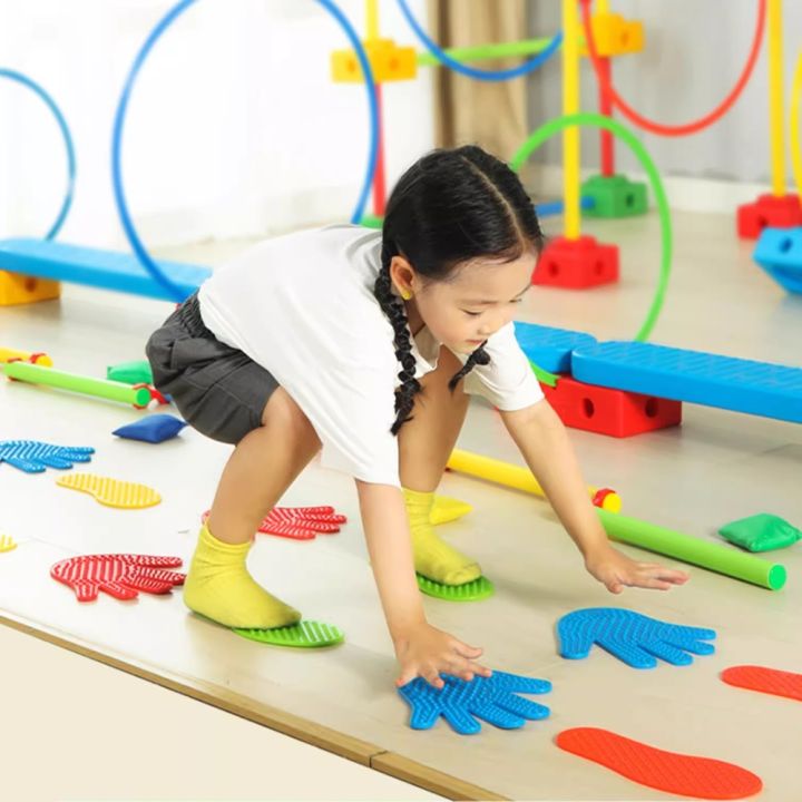 Hand and Foot Cooperation Sensory Massage Game Children's Puzzle Toys Outdoor Indoor Children's Crawling and Jumping Equipment