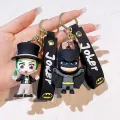 Cartoon Cute Batman Joker Harleen Quinzel Keychain for Women Men Fans Backpack Bag Car Keys Accessories Keys Holder. 