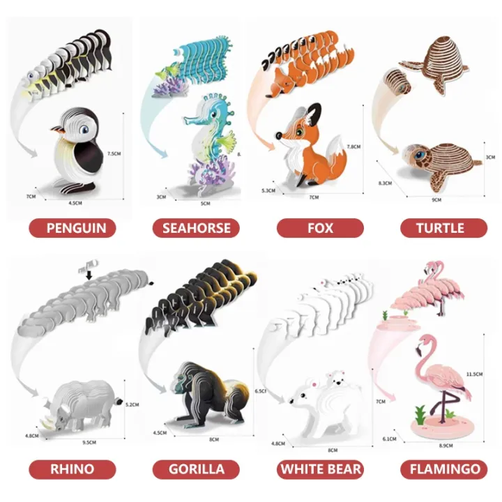 Children's%20Cartoon%20Dinosaurs%203D%20Three-dimensional%20Puzzle%20Toys%20DIY%20Puzzle%20Creative%20Paper%20Animal%20Model%20Assembly%20%20baby%20toys%20-%20Image%204