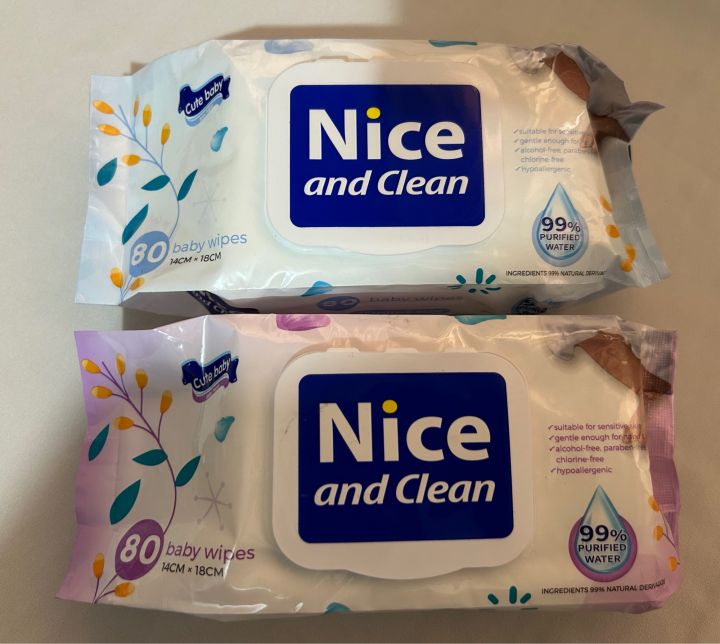 Nice and Clean Baby Wet Wipes - 160pcs