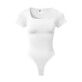 Women Plus Size Yoga Jumpsuit Seamless Square Neck T-shirt High Elastic Workout Running Sport Jumpsuit Solid Ribbed Jumpsuit Top.