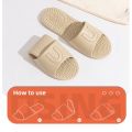 EVA Soft Foldable Slippers for Women Portable Travel Indoor Bathroom Massage Sandals Unisex Quick Dry Non Slip Flat Home Slides. 