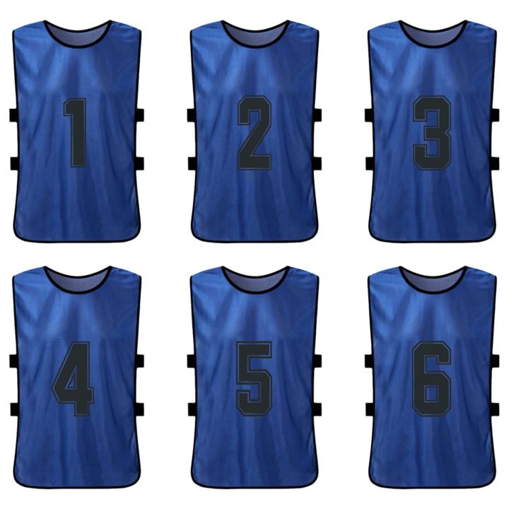 6/12PCS%20Kid's%20Football%20Pinnies%20Quick%20Dry%20Soccer%20Jersey%20Youth%20Sports%20Scrimmage%20Basketball%20Team%20Training%20Numbered%20Bibs%20Sports%20Vest%20-%20Image%205