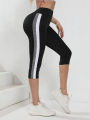 Women's Capri High Waist Leggings Tummy Control Fitness Yoga Pants. 