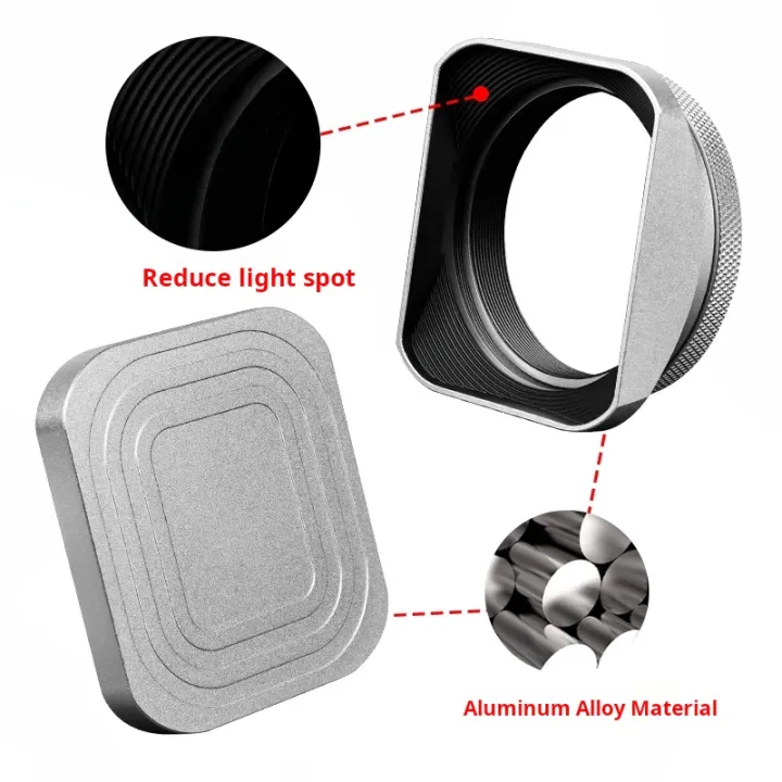 Square%20X100VI%20Shading%20Hood%20Compatible%20With%20Fujifilm%20X70%20X100S%20X100T%20X100%20X100F%20X100V%20Lens%20Filter%20Adapter%20Ring%20Metal%20Mount%20-%20Image%204