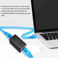 Network Cable Pair Connector Extender Adapter RJ45 Network Gigabit Dual Pass Crystal Head Broadband Adapter Interface Straight T. 