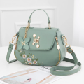 Embroidered Handbag Hot Selling Women Bag New Network Red Fashion Crossbody Bag Versatile Popular Bag PU Leather Shoulder Bag.