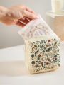 1 Portable Sanitary Napkin Storage Bag, Made of Seaweed Turtle Pattern and Diamond Mesh Material, lightweight Women's Tissue Bag.