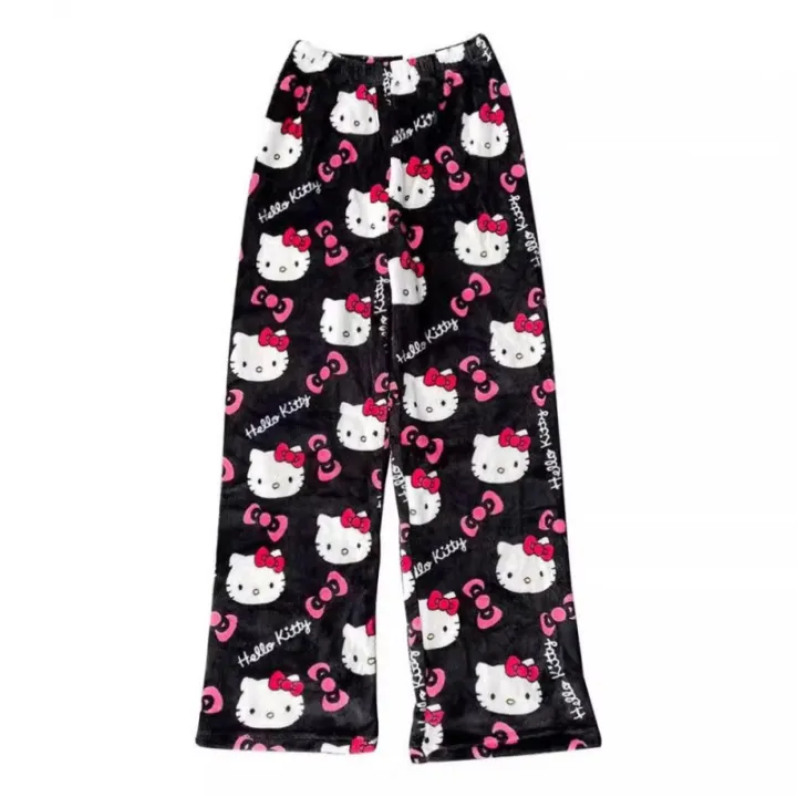 New%20Hello%20Kitty%20Pajamas%20Pants%20Anime%20Women's%20Pajama%20Pants%20Cartoon%20Couple%20Home%20Sleepwear%20Trousers%20Leisure%20Home%20Clothing%20-%20Image%207